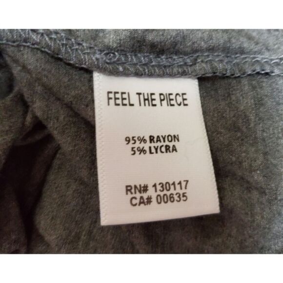 Feel The Piece Terre Jacobs Rayon Thumb Hole Top XS/S NWOT - Picture 6 of 6